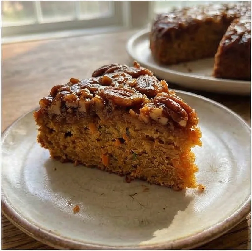Carrot and Pecan Upside-Down Cake