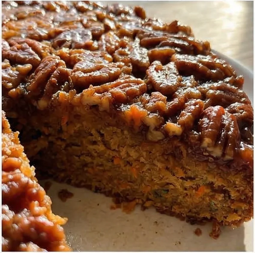 Carrot and Pecan Upside-Down Cake