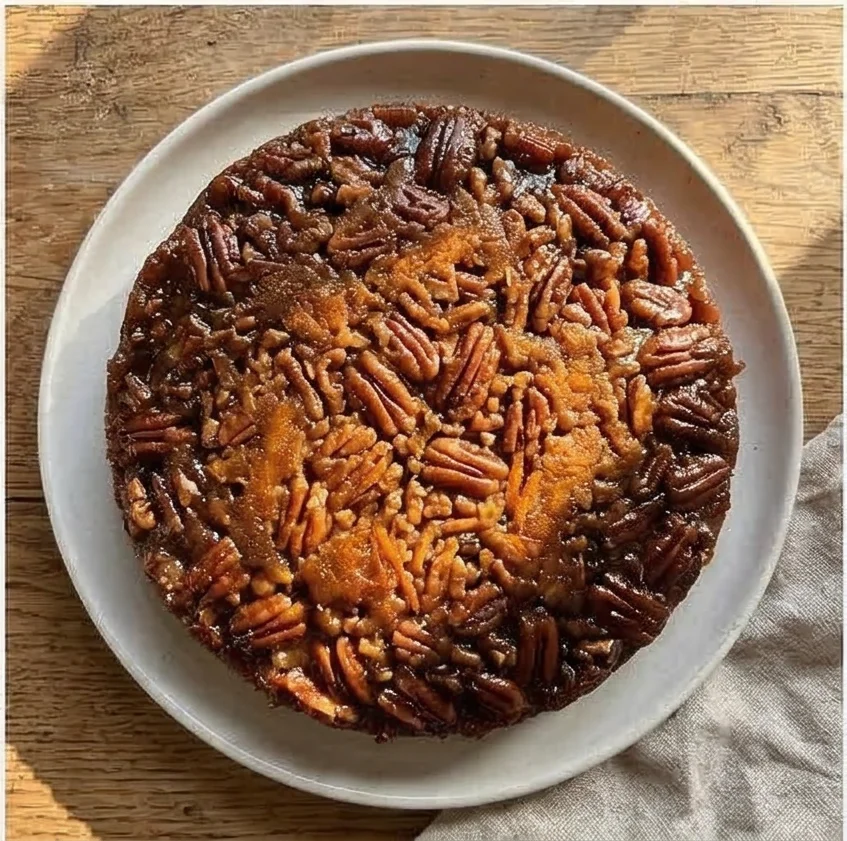 Carrot and Pecan Upside-Down Cake