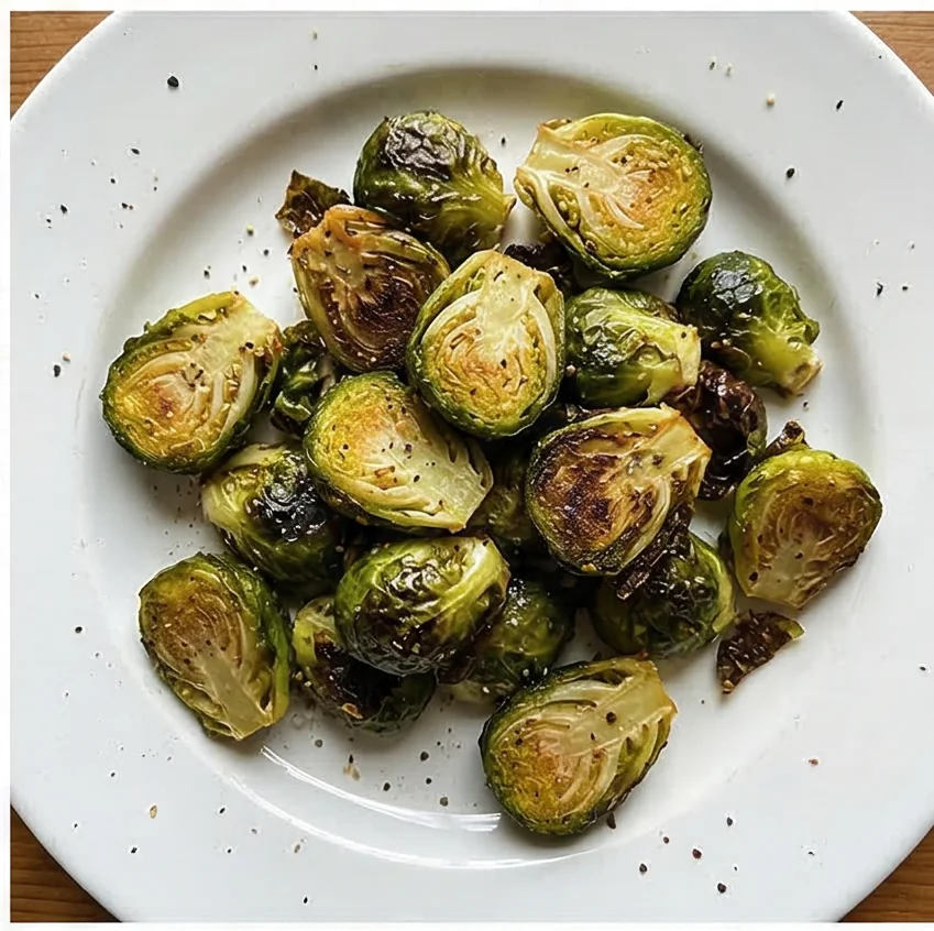 Crispy Lemon-Garlic Brussels Sprouts